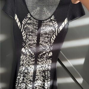 BCBGMaxAzria Monochrome Knit Top
